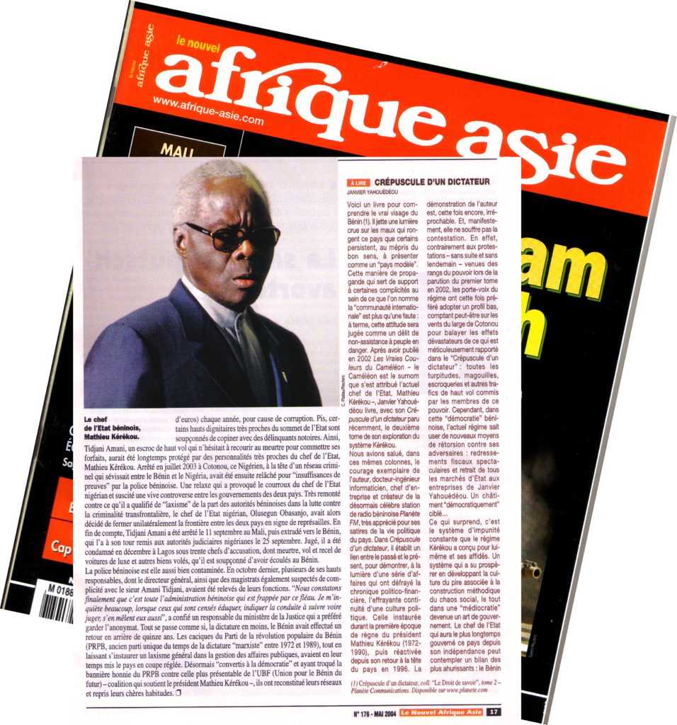 Crépuscule d’un dictateur – Magazine Afrique- Asie Mai 2004